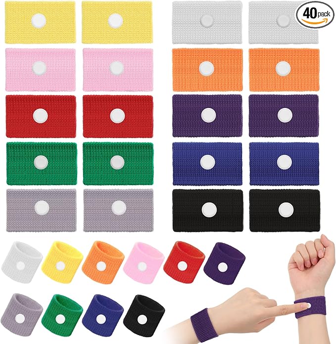 Cindeer 40 Pieces Motion Sickness Bands by Cindeer