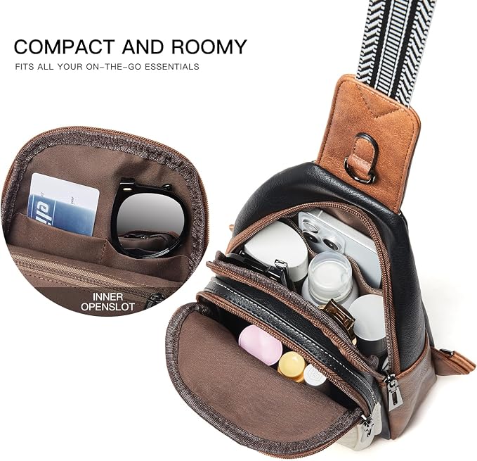 Sling Bag For Women Fanny Pack Crossbody Travel Shoulder Belt Bags Tote - Image 5