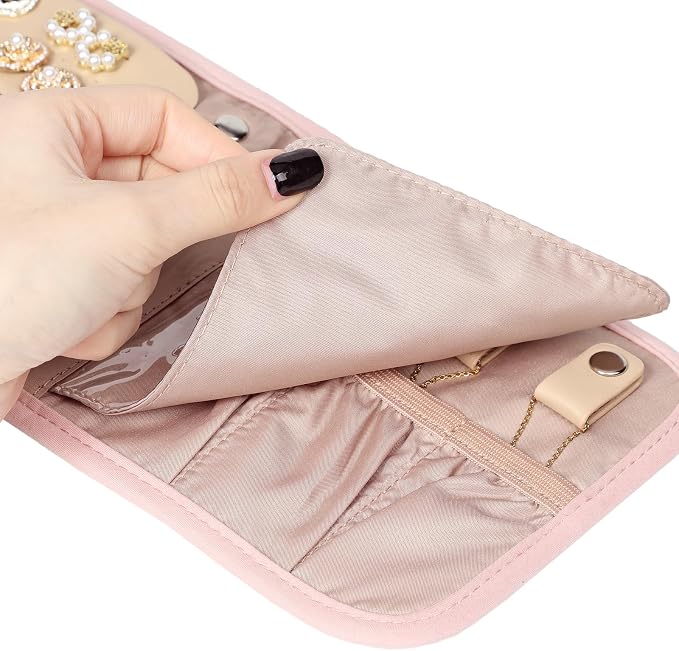 BELALIFE Travel Jewelry Case Organizer, Small Foldable Storage Roll - Image 6