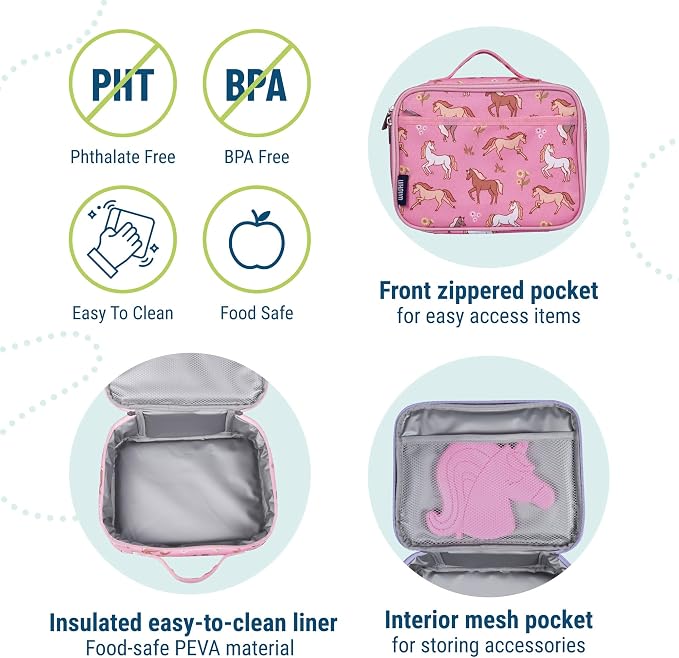 Wildkin Kids Insulated Lunch Box – Durable and Reusable - Image 4