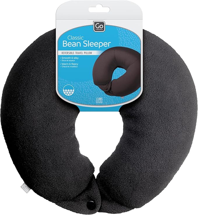 Classic Bean Sleeper, Comfortable Travel Pillow Filled by GoTravel