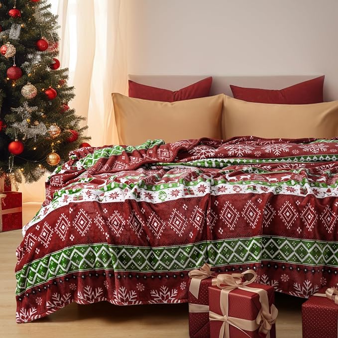 PHF Printed Fleece Blanket Twin Size, No Shed No Pilling Ultra Soft Plush Cozy - Image 2