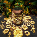 Solar Outdoor Lanterns, Sunflower GardenDecor LED Light Hanging Waterproof by Diinor