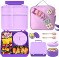 Kids Bento Lunch Box with 8oz Soup Thermo, Kids Leakproof Lunch Food Containers by Aimsnk