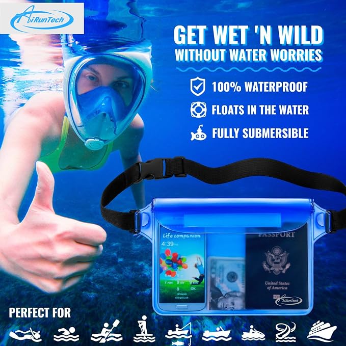 AiRunTech Clear Fanny Pack Waterproof, Beach Cruise Ship Essential Accessories - Image 2