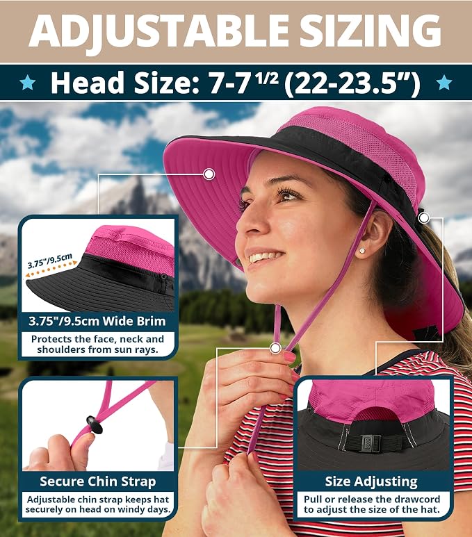 GearTOP Safari Sun Hat for Men and Sun Hats for Women UV Protection UPF 50+ - Image 3