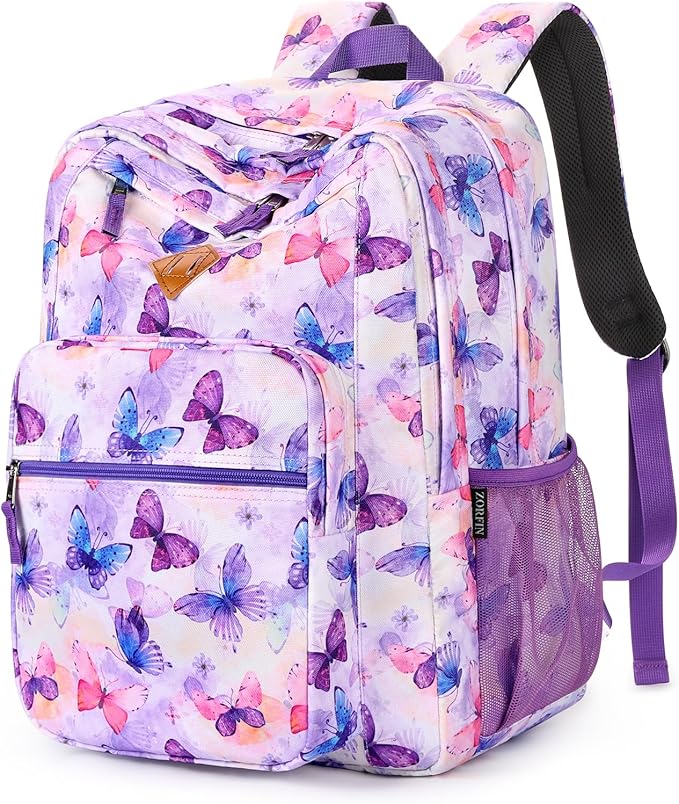 ZORFIN 26L Backpack for College, and Travel: Water Resistant Bookbag by ZORFIN-SimpleYetChic