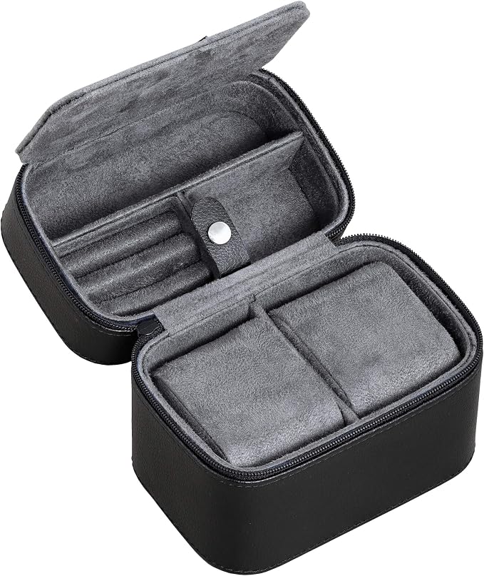 ROTHWELL Gift Box with 6 Slots Leather Watch Box and 2 Watches Travel Case - Image 5