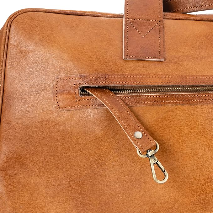 Berliner Bags Vintage Genuine Leather Duffle Austin XL - Image 8