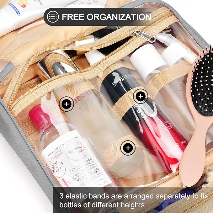 Travel Hanging Toiletry Bag for Women, - Image 6