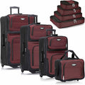Travel Select Amsterdam 8-Piece Softside Expandable Luggage Set, Lightweight by Travel+Select