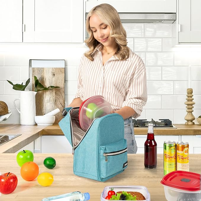 opux Lunch Box for Girls Boys Kids, Insulated Leakproof Lunch Bag, Reusable - Image 3
