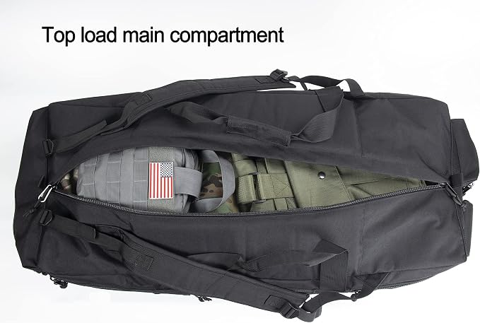 Large Military Duffle Bag Tactical Gear Load Out Bag Deployment Cargo Bag - Image 9