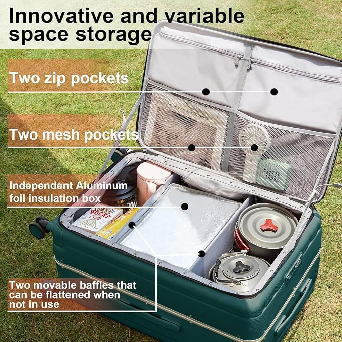 Hanke Multifunctional 26 Inch Hard Shell Suitcases - Image 4