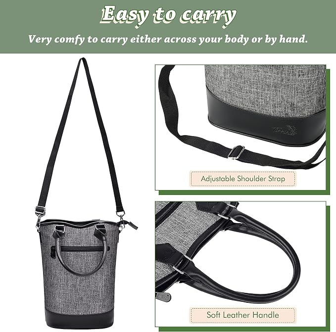 Tirrinia Insulated Wine Gift Carrier Tote - Image 3