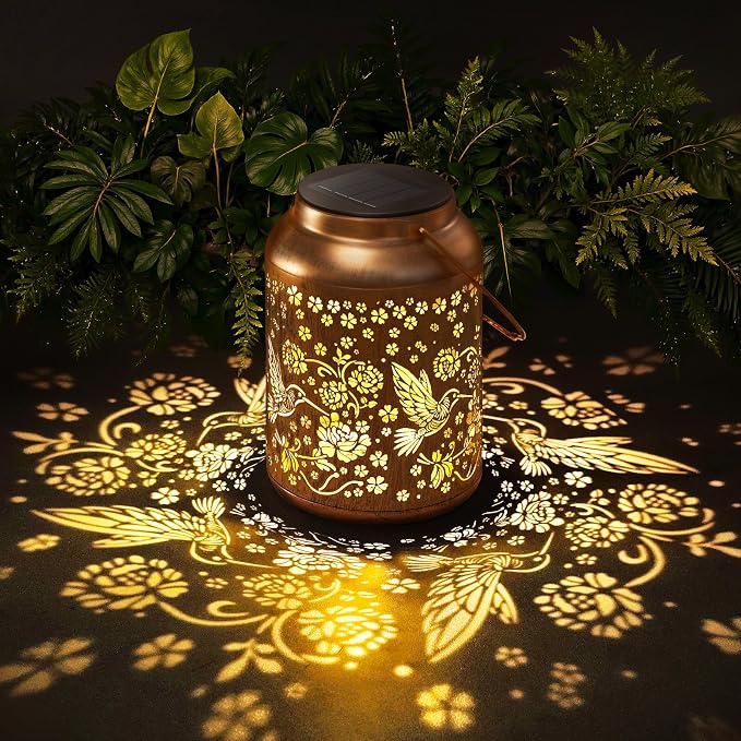 TECKNET Hummingbird Solar Lanterns Outdoor Waterproof by Tecknet
