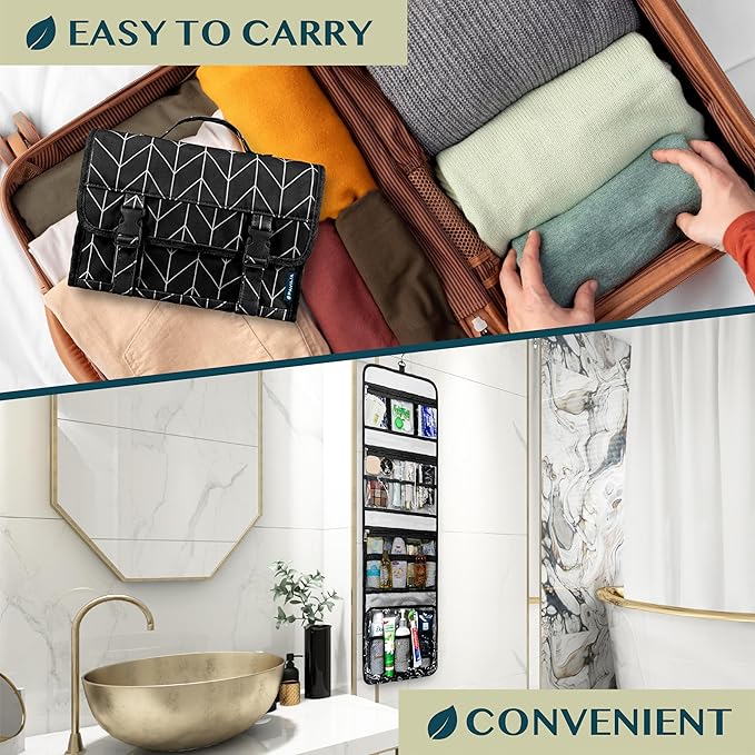PAVILIA Travel Hanging Toiletry Bag - Image 6