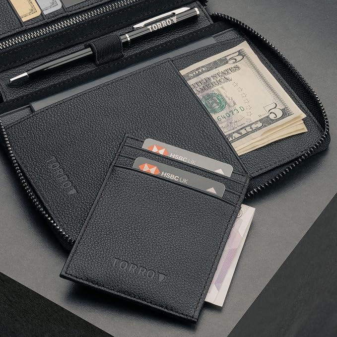 TORRO Travel Wallet – Genuine Leather Travel Organiser - Image 5