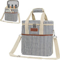 opux 6 Bottle Carrier Tote | Insulated Padded Wine Cooler Bag by OPUX