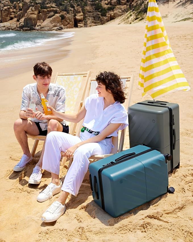 Trunk Luggage 26 Inch, Medium Checked Luggage - Image 9