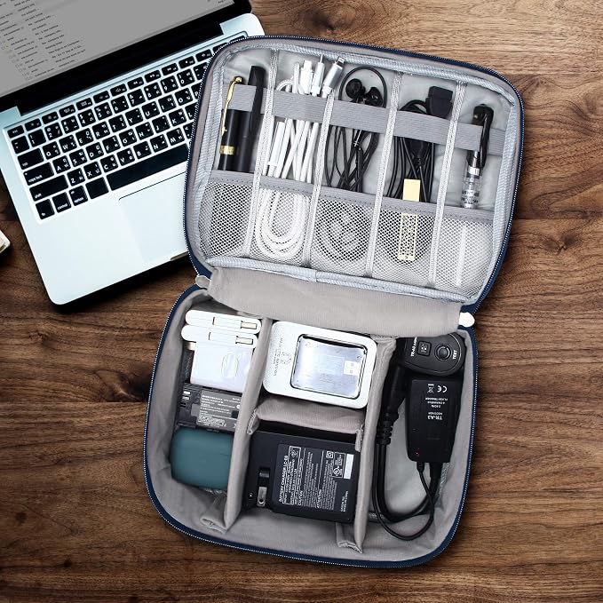 VOCUS Electronics Organizer Travel Cable Organizer Bag - Image 6