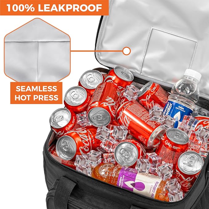 OPUX Soft Cooler Bag, Insulated Collapsible Lunch Cooler Tote - Image 7