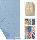 SUN'Y Waffle Microfiber Beach Towel – Sand Free, Quick Dry, Ultra Absorbent by SUNY