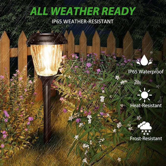 XMCOSY+ Solar Lights Pathway Outdoor - Image 6