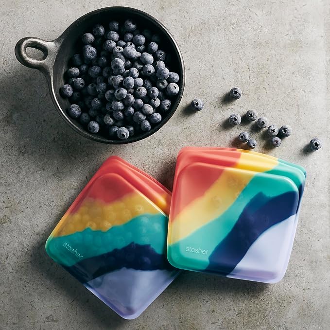 Stasher Premium Silicone Reusable Food Storage Bags, Lunch Bag, Travel - Image 3