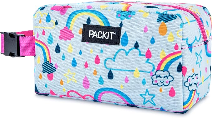 PackIt Freezable Snack Box, Rainbow Sky, Built - Image 2