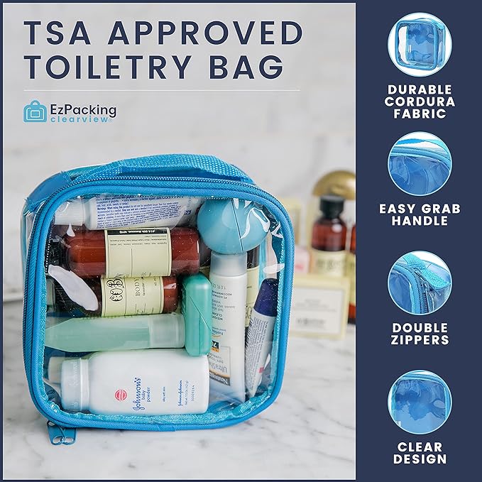 Clear TSA Approved 3-1-1 Travel Toiletry Bag - Image 4