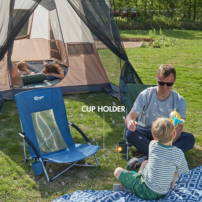 PORTAL Beach Chairs for Adults Camping Low Lightweight Portable Chair - Image 6