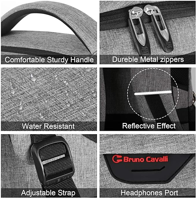 Laptop Backpack, Business Travel Anti Theft Slim Durable Laptops Backpack - Image 4