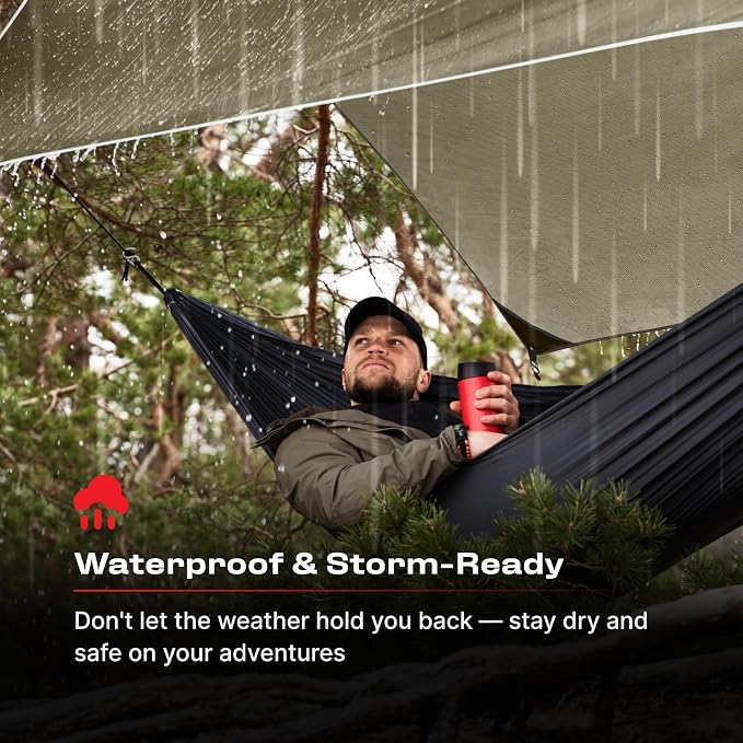 Rain Fly 12x10 Lightweight Survival Camping Tarp; 100% Waterproof; Makes a - Image 3