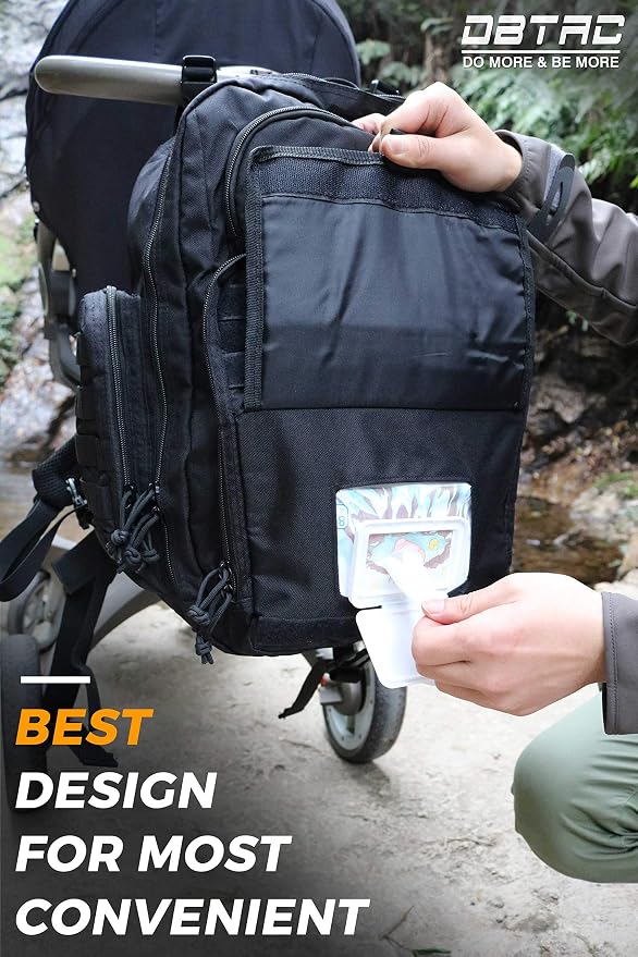 Diaper Bag Backpack for Dad, DBTAC Large Baby Nappy Bag for Men w/Changing Mat - Image 3