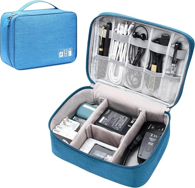 Electronics Organizer Travel Universal Cable Organizer Bag Waterproof by SELLYFELLY