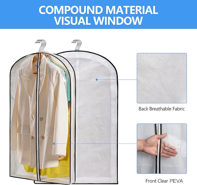 Clear Plastic Hanging Clothes Bags - Image 5