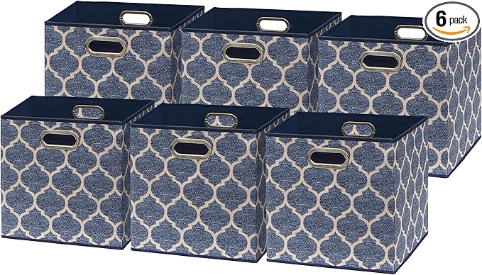 SIMPLE HOUSEWARE 11-Inch Collapsible Fabric Cube Storage Bin by SimpleHouseware