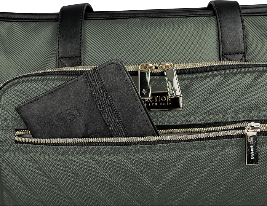 Kenneth Cole REACTION Chelsea Quilted Chevron 15" Laptop & Tablet Business Tote - Image 6