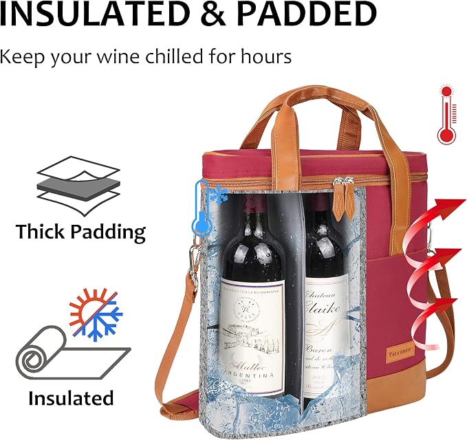 Tirrinia Insulated Wine Gift carrier - Image 2