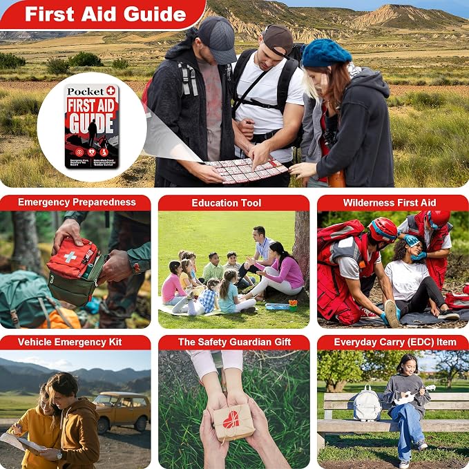 Tiny Pocket First Aid Guide EDC Emergency First Aid Kit - Image 7