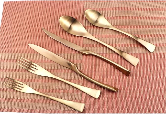 24-Piece Flatware Set, Extra Thick Heavy Duty - Image 4