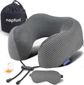 napfun Travel Pillow, 100% Pure Memory Foam Neck Pillows by NAPFUN