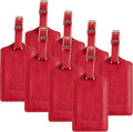 8 Pack Leather Luggage Travel Bag Tags by Travelambo by Travelambo