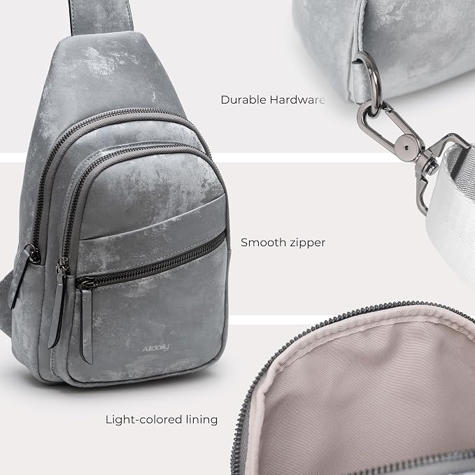 Alldaily Large Sling Bag for Women Crossbody Purse Leather Fashionable Trendy - Image 5