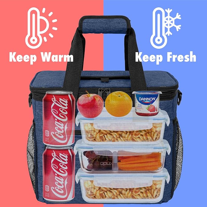OPUX Soft Cooler Bag, Insulated Collapsible Lunch Cooler Tote - Image 3
