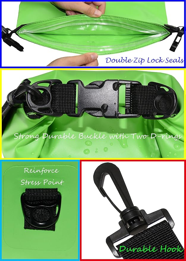 Freegrace Waterproof Dry Bags Set of 3 Dry Bag - Image 3