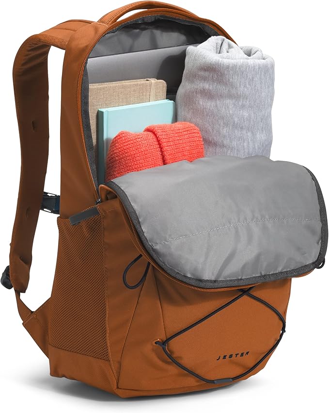The North Face Jester Everyday Laptop Backpack, Leather Brown/Tnf Black - Image 4