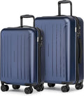 KYME Suitcase Hardshell With Double Spinner Wheels, PC+ABS TSA Lock Travel by KYME