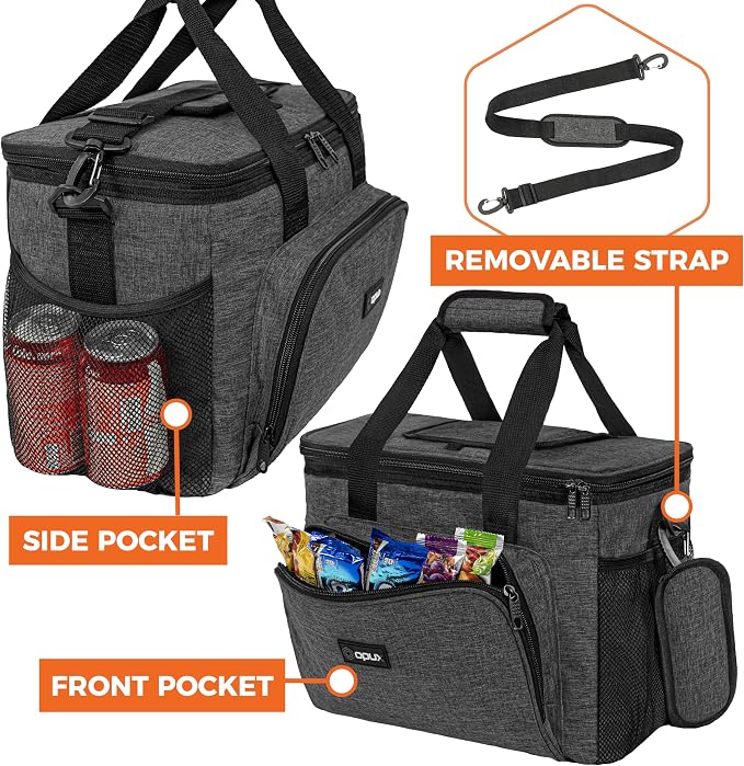 OPUX Soft Cooler Bag, Insulated Collapsible Lunch Cooler Tote - Image 6